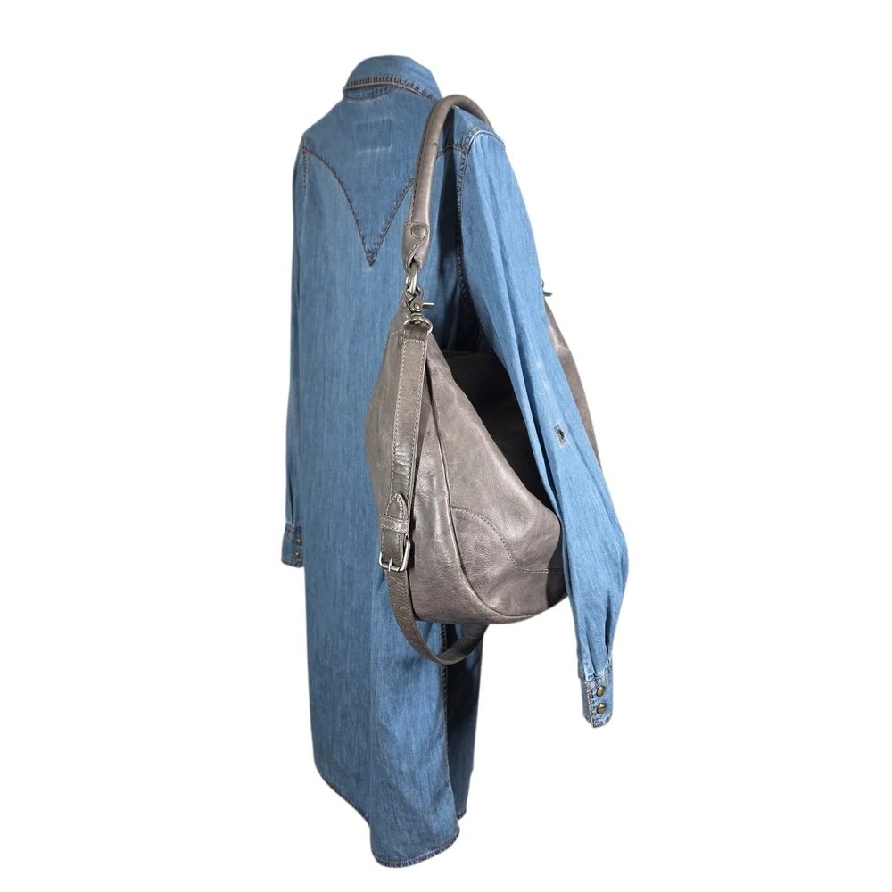 FRYE MELISSA LEATHER HOBO BAG